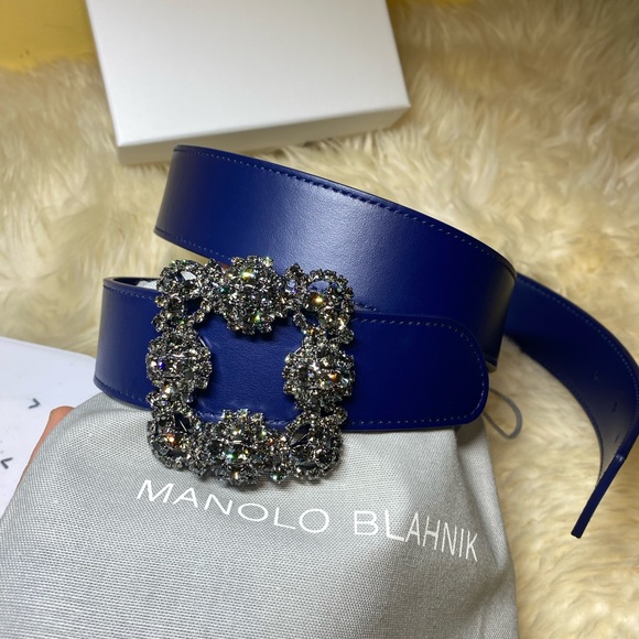 New authentic Manolo Blahnik leather hangisi belt - Picture 15 of 15